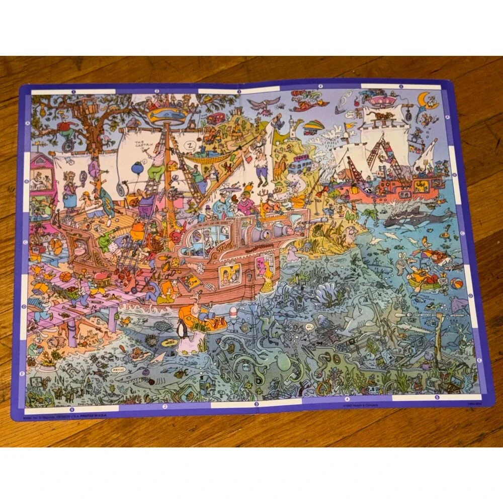 Vintage ScrutinEyes Junior Board Game Mattel Hersch 1990s Search and Find Kids G